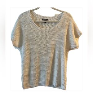 Eddie Bauer Excellent Condition White Crochet Top Size Large